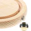 Hand-Made Glass Cover Dome LED Decor Plant with Glowing Base Cloche Wooden Preserved Flower Display Case Decorate Toddler
