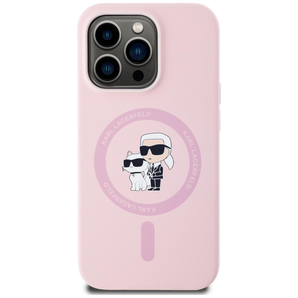 Etui für iPhone 14 Pro Max Karl Lagerfeld MagSafe Różowe