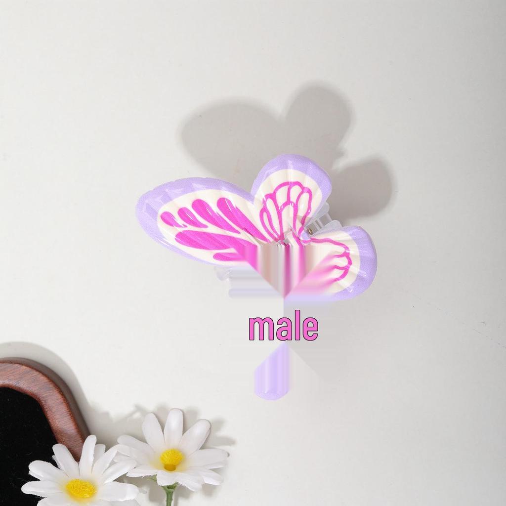 Bunte 3D Herz- & Schmetterlings-Haarspange für Mädchen