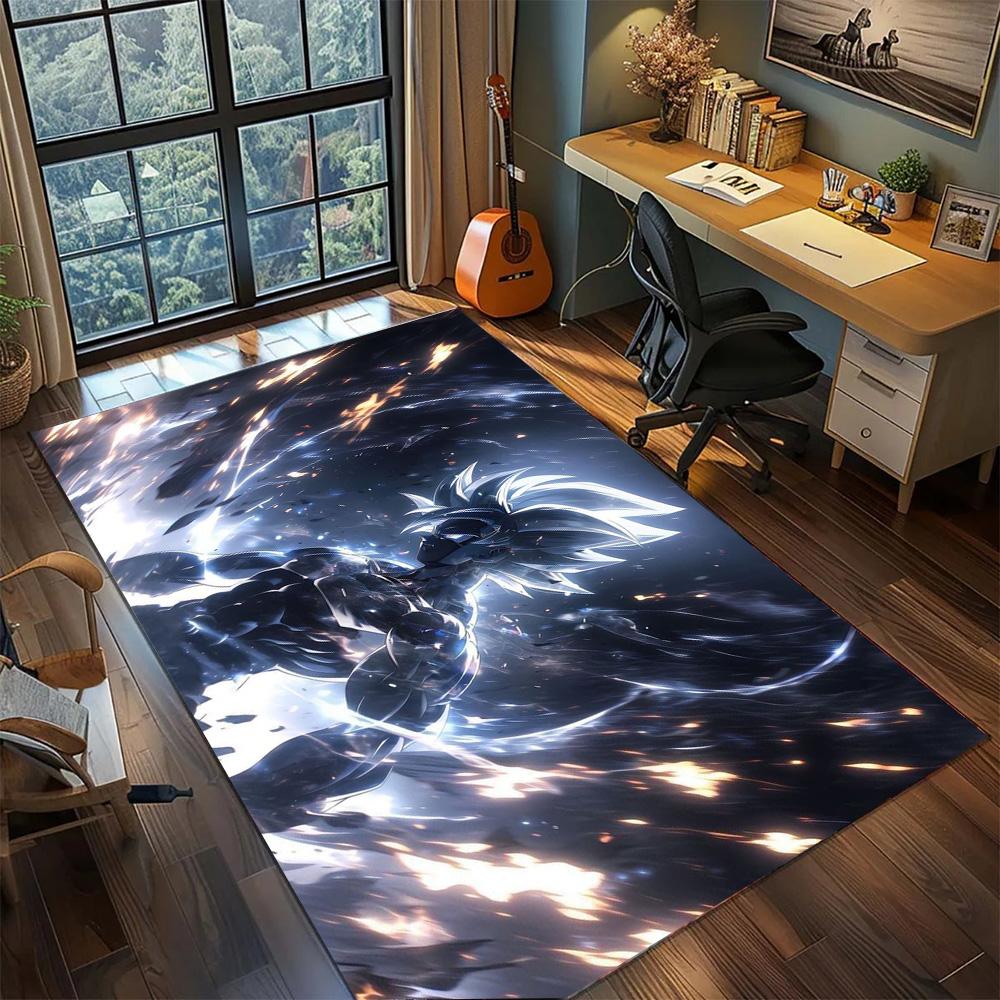 Goku Gamer Room Household Floor Mat, Non Slip Washable Large Area Rug Carpet Bedroom Ornament.-TING