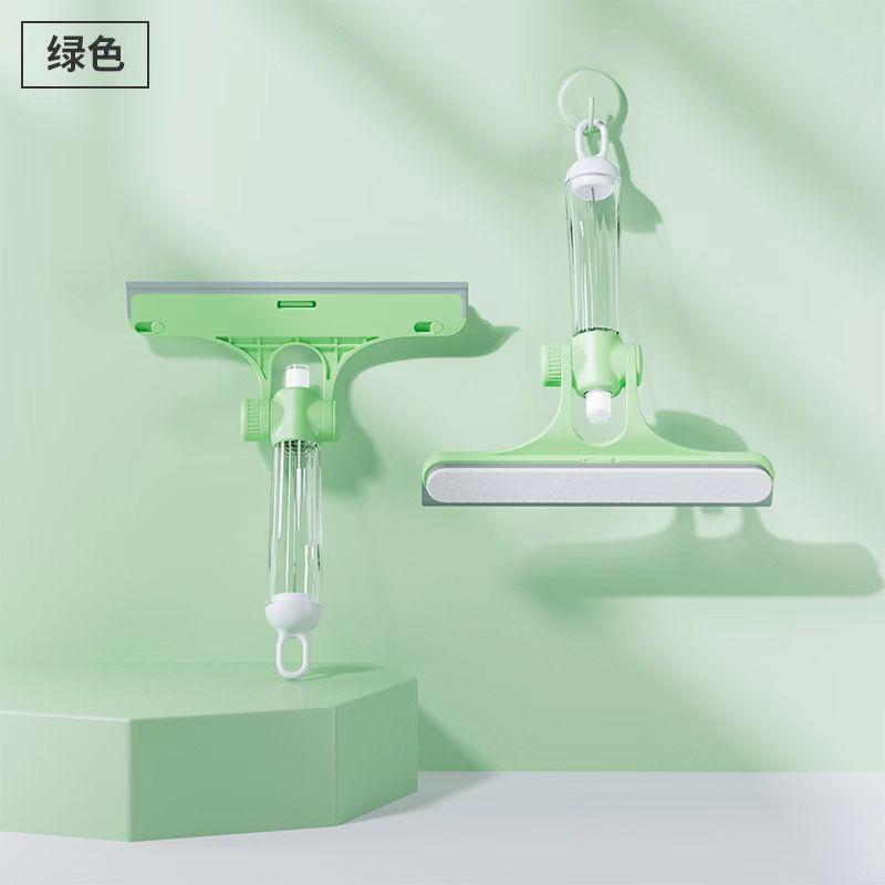 Lamgool Glass Cleaning Tools 4 In 1 Window Cleaning Brush With Spray Double-sided Window Cleaner for Bathroom Mirror Glass Wiper