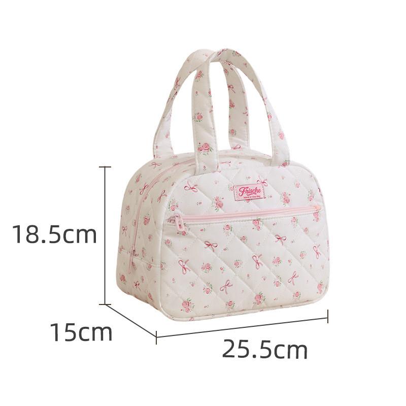 Bolsa para Lonchera de Gran Capacidad Portátil de Mano Aislada para Viajes Diarios y Comidas Escolares