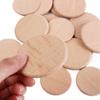10pcs Unfinished Natural Wood Round Disc Natural Beech Wood Round Slice Blank Wood Pieces  Handwork