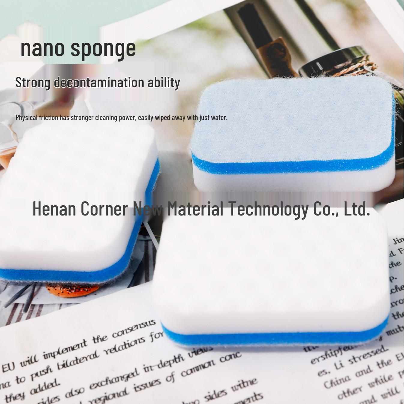 Multi-Functional Long Handle Bath & Tile Cleaning Brush with Nano Sponge