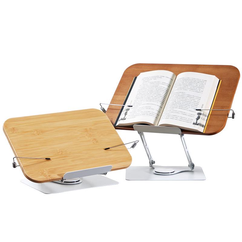 Rotating Desktop Bookshelf and Reading Stand