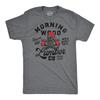 Mens Morning Wood Lumber Company T Shirt Funny Shirt with Adult Humor Innuendo