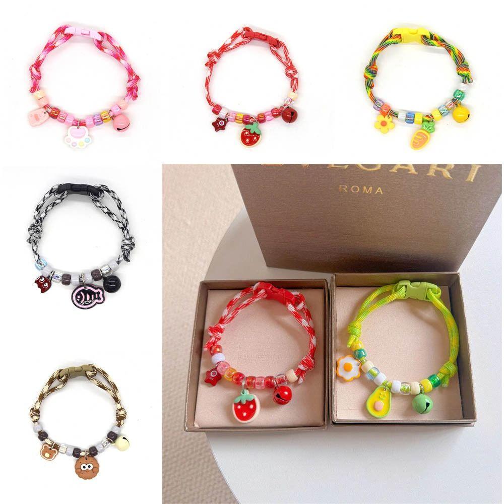 

Colorful Cat Puppy Collar with Bells Pet Neck Rings Fashion Pet Necklace Puppy J
