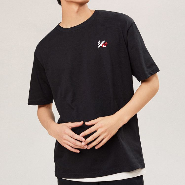 Anta Thompson KT Basketball Series Breathable Short Sleeve T-shirt With Back Number Print Men Tops Black 152221123-3
