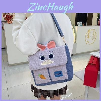Adorable Plush Animal Pattern Handbag For Girls Spacious Commuting And School Use