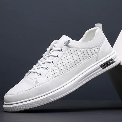 Scarpe Nuove da Uomo Primavera Estate Vera Pelle Scarpe Casual Designer Microporose Bianche Basse Scarpe da Skateboard Sneakers per il Tempo Libero