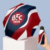 Bologna FC Mini 5 Fold Pocket Umbrella Compact Lightweight Anti UV Rain Sun Protection Umbrella Portable Travel Umbrella