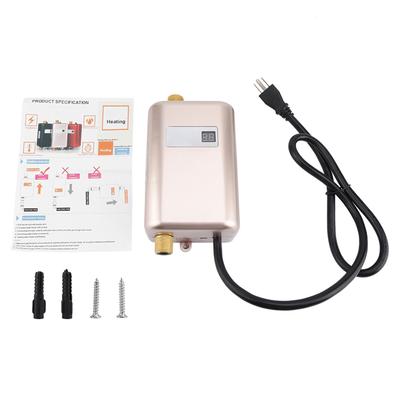 3000W Mini Electric Tankless Hot Water Heater Kitchen Washing