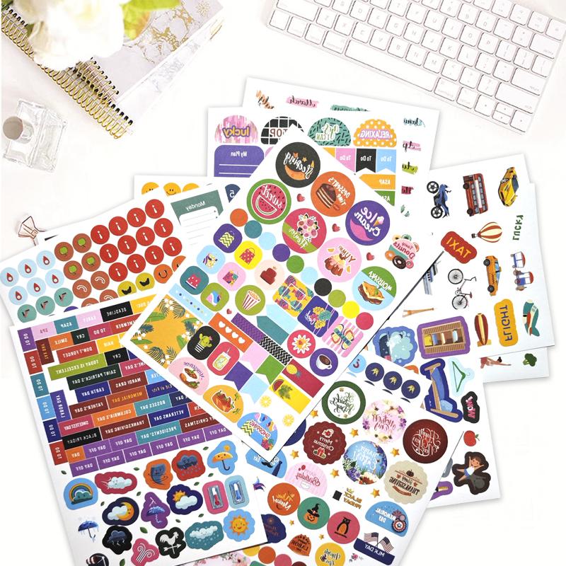 Premium-Quality 16 Superior-Grade Sheets 1200+ Planner Premium-Quality Sticker High-Standard For High-Standard Planner Superior-Grade Journal
