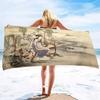 Oversized Microfiber Sand Free Towels Pool Beach Towels Quick Dry Beach Towel Chinese Style Beach Towel for Women and Men