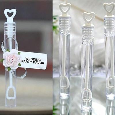 20 Stück Partygeschenke für Hochzeiten, Mini-Seifenblasenstab in weißem Herzform, süßes Geschenk zum Valentinstag für Paare, Jungen und Mädchen (Ausgenommen Flüssigkeiten)