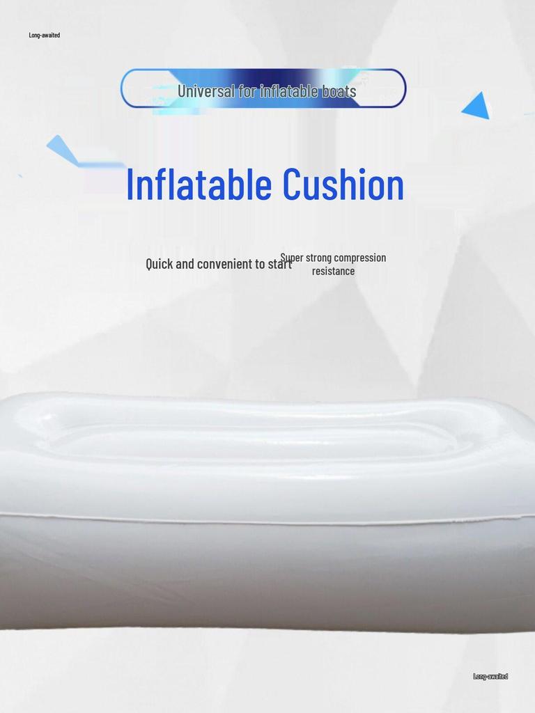 Thickened PVC Inflatable Seat Cushion for Dinghy, Fishing, Assault Boat, Outdoor Bench, Single-Person Rafting & Inflatable Stool