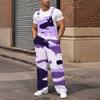 Men's Loose Fit Cargo Overalls, Wide Leg Jumpsuit with Multi-Function Cargo Pockets for Work and Daily Wear