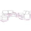 Vidaxl 3-Cz. Living Room Set, Light Grey, Upholstered In Fabric