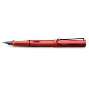 Stylo Plume - Lamy - LA-5252 - Rouge - Acier Noirci - Rechargeable