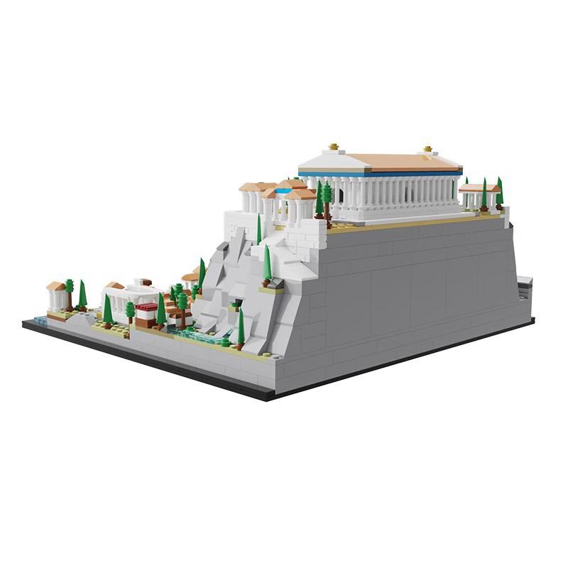 Building Block Compatible With 117805 Acropolis, Ancient Greek Buildings, Architecture Streetscape, Toys