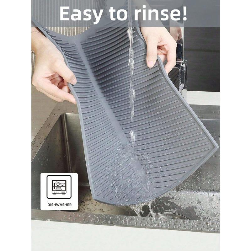 1pc Silicone Dish Drying Mat,Kitchen Utensil Drainage Mat Silicone Drain Pad For Kitchenwares And Tablewares
