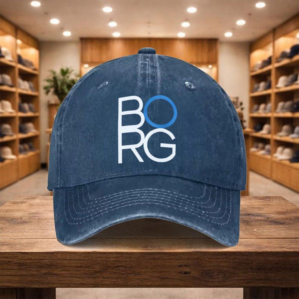 Pc BORG Adjustable Snapback Baseball Cap Lightweight Unisex Hat Suitable for Sports Travel Streetwear Adjustable Buckle C