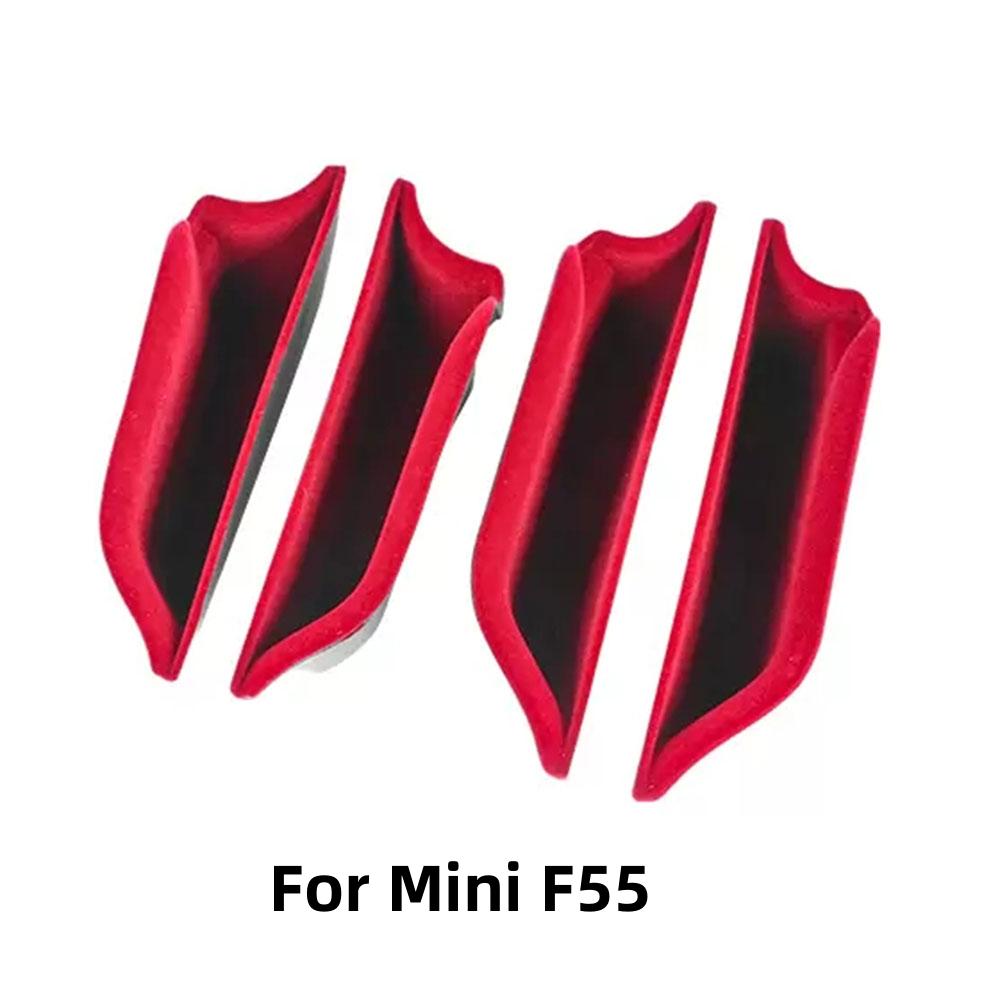 Boîte de rangement de porte de voiture Poignée intérieure Contenant de rangement en ABS Support pour téléphone Pour Mini Cooper S JCW F55 F56 Berline Accessoires de voiture