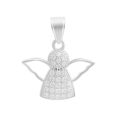 Colgante de plata con circonitas cúbicas (2191599)