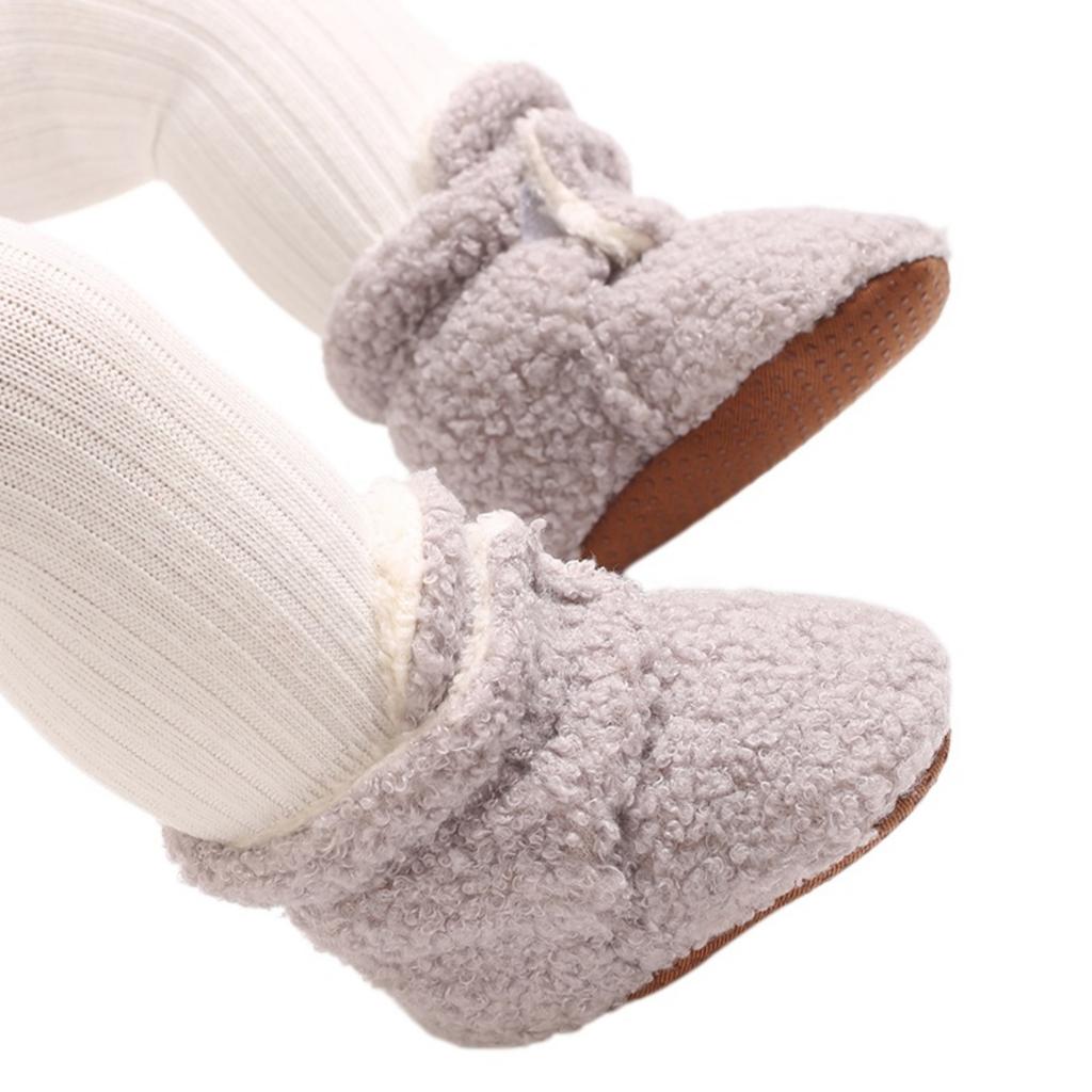 Baby Soft Walking Shoes for 0-1 Year Old, Plush Casual Shoes
