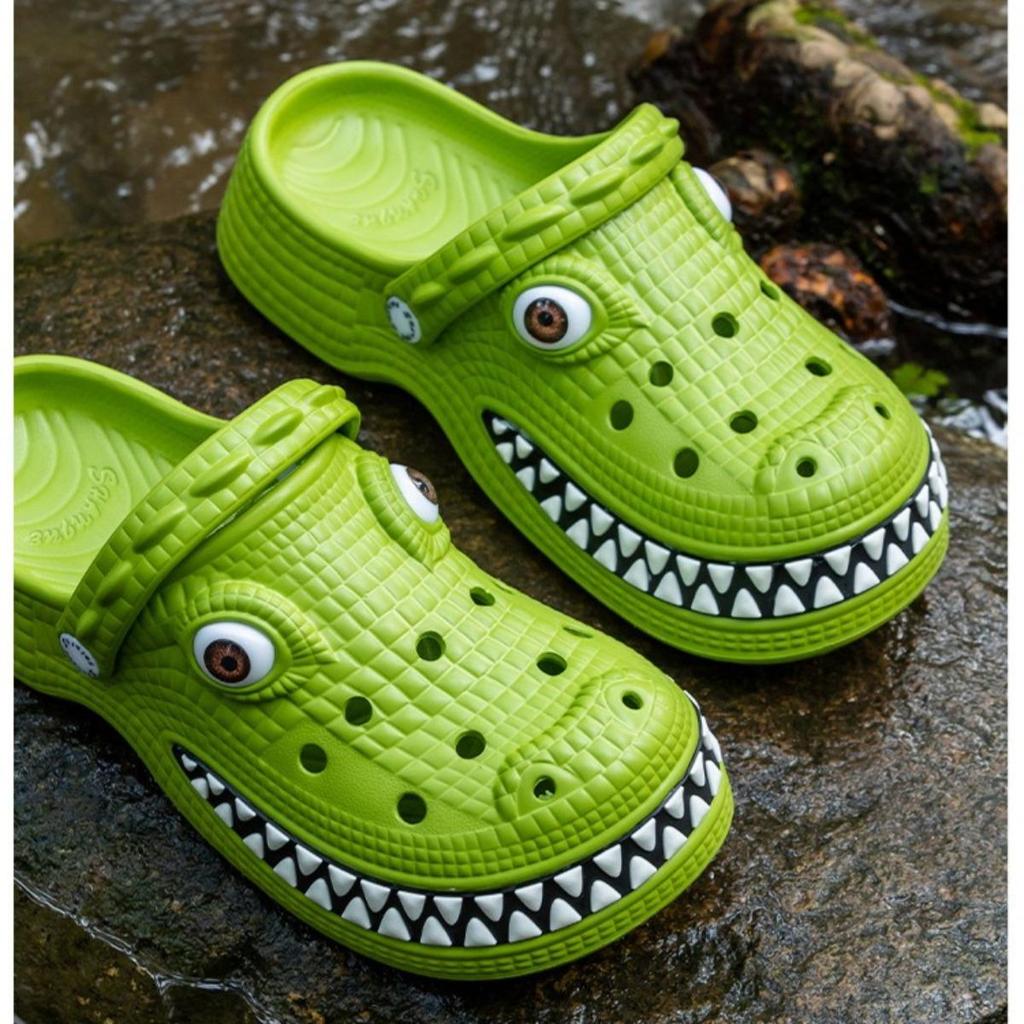 Outdoor, Men's, Breathable, Cartoon Crocodile, Lightweight, Breathable Shoes, Soft, Comfortable, Suitable for Couples To Wear