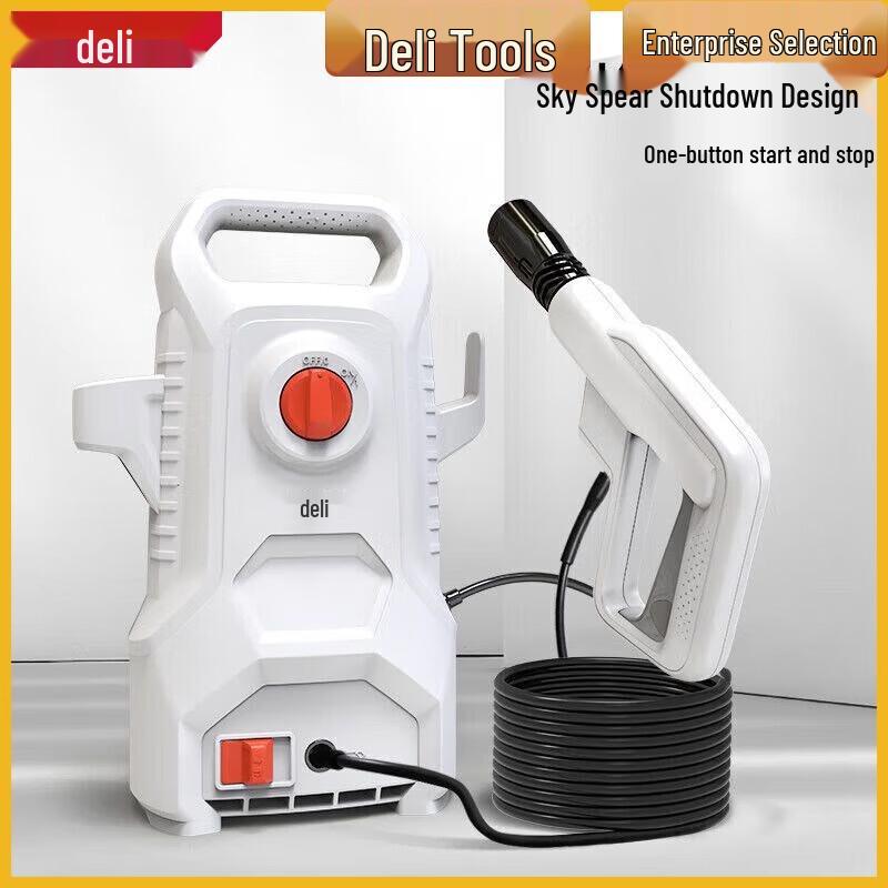 Deli 1200W Electric Pressure Washer CN plug (adapter included)