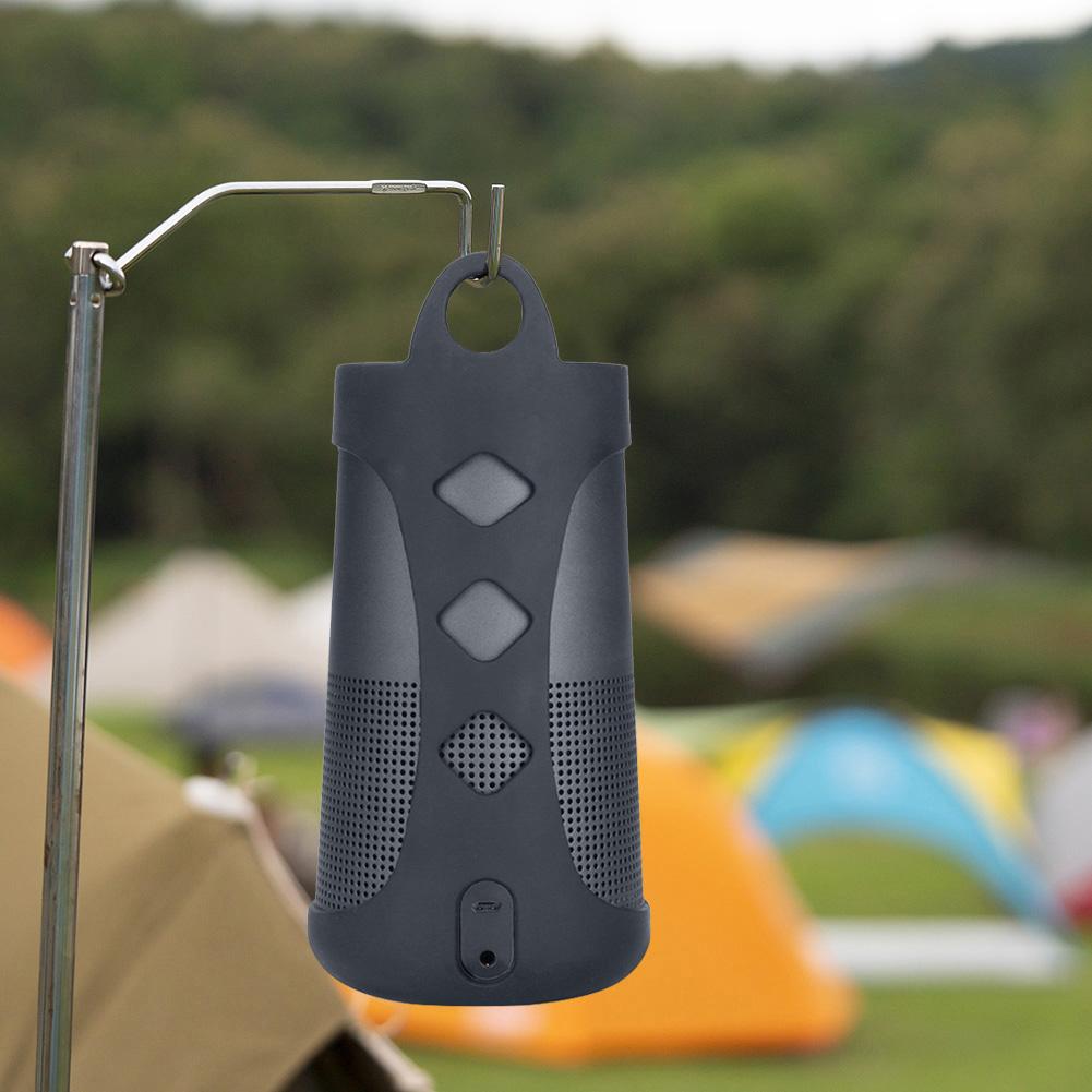 Portable Bluetooth-compatible Speaker Case Shockproof Speaker Carry Case with Carabiner for Bose SoundLink Revolve/Revolve+ I II
