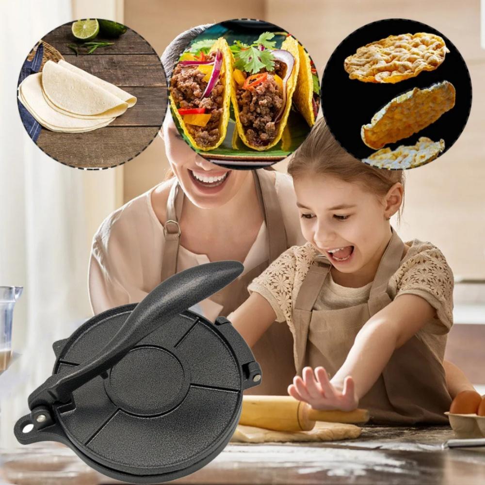 16/20cm DIY Manual Corn Tortillas Pressing Tools Aluminium Alloy Tortilla Cake Press Molds  Kitchen Bakeware Cooking Accessories
