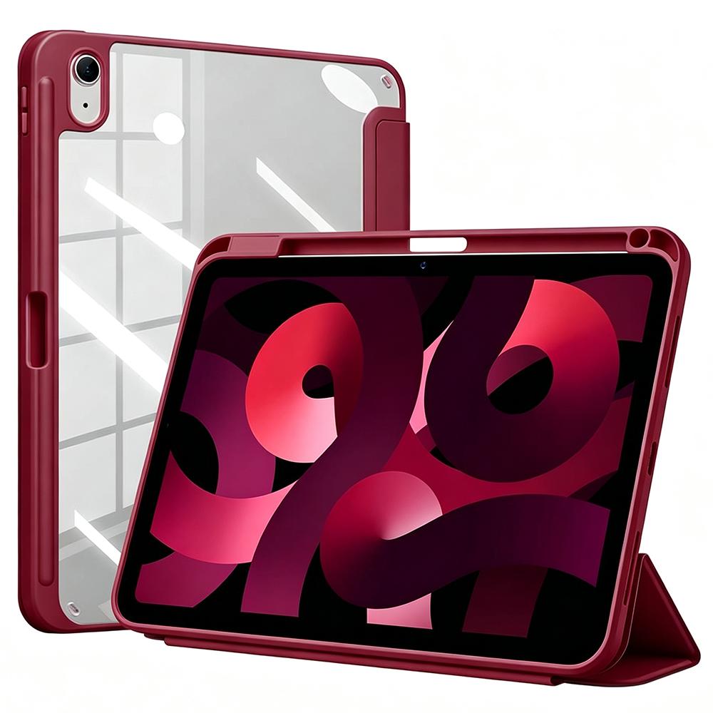 Pro iPad A16 10. a 11. generace 10,9" 11" / Magnetický obal na tablet s držákem na tužku, Trojitý skládací kryt s stojánkem, Automatické probuzení/uspání