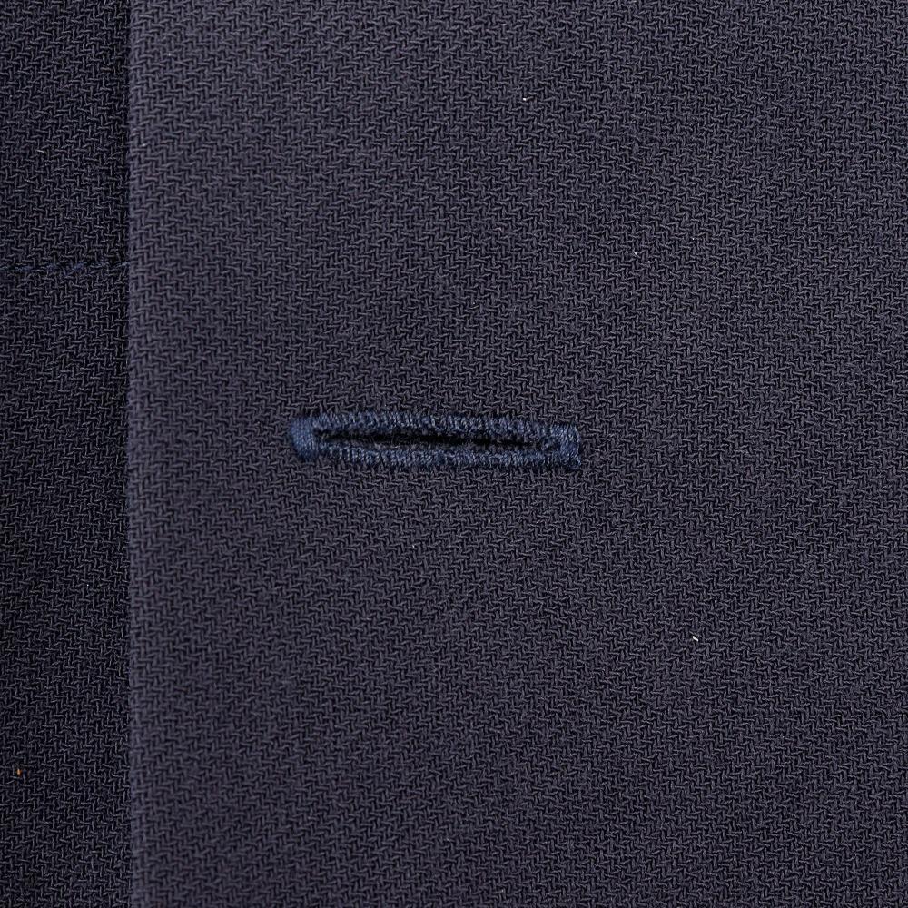 CHANEL COCO Mark Double Button skirt P07931V04916 97P vintage Navy blue wool Women Used
