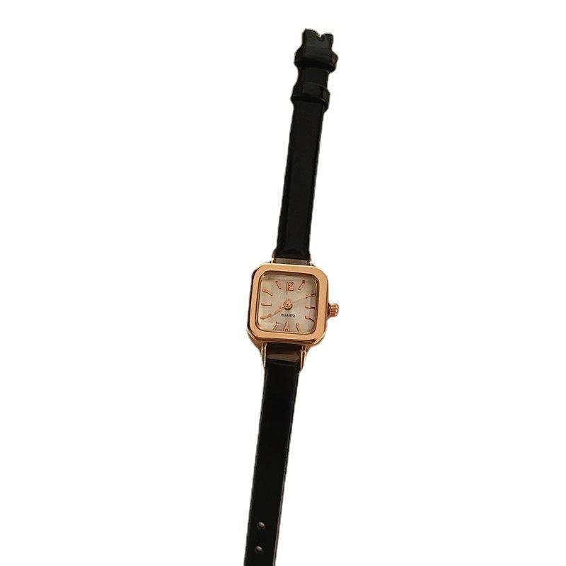 Modern Ins Korean Style Small Square Sugar Student Womens Watch With Chic Design Thin Strap
