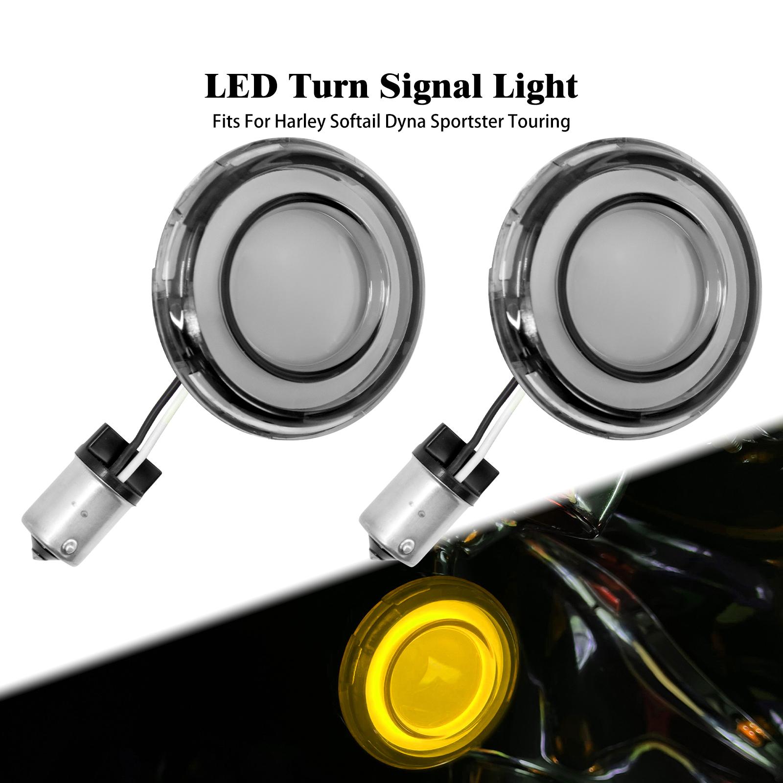 

Светодиодный указатель поворота для мотоцикла 1156 Bullet Style LED серый для Harley Touring Sportster XL 2002-2021 Softail Dyna 02-17 FLSTSB FLTRU