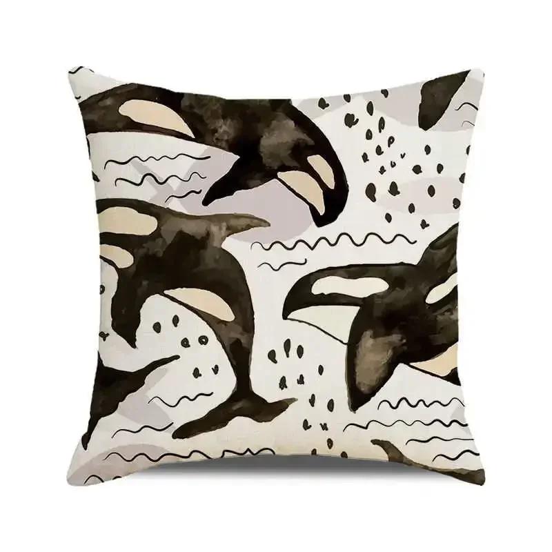 Beautiful Fish Pillowcase for Pillow Shark Pillow Case Decorative Cushion for Elegant Sofa Pillow Cover Interior for Home Decor