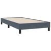 Box Spring Bed with Mattress Dark Gray 80x210 cm Velvet