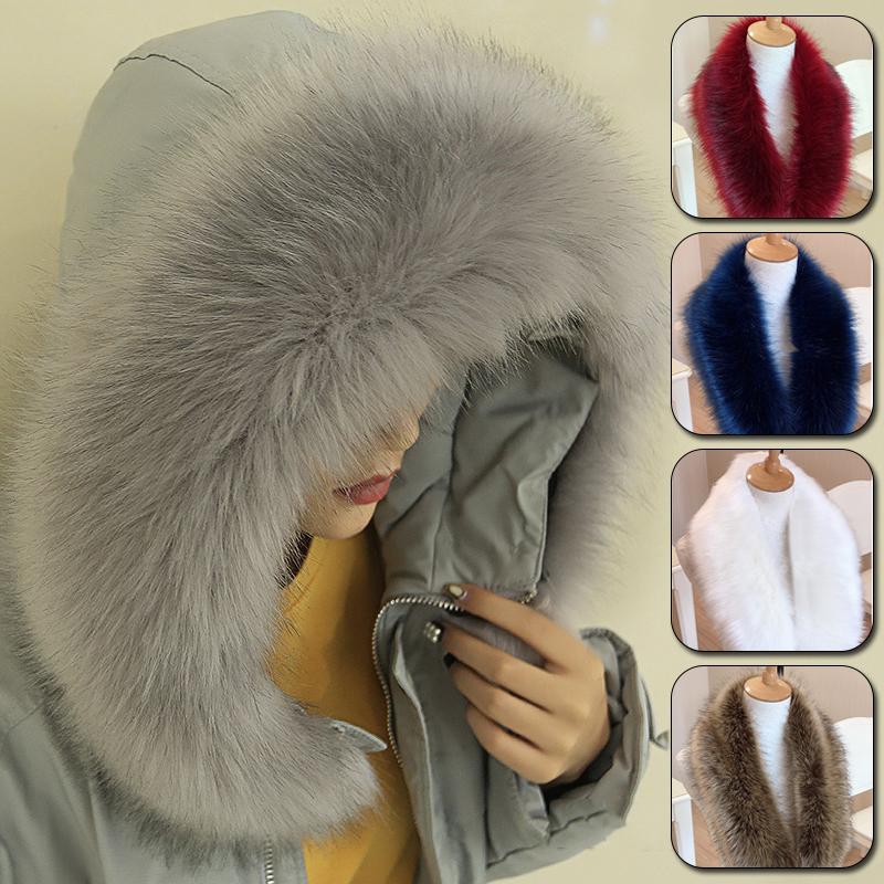 

Женщины Зима Теплая обертка Шаль Пальто Аксессуары Искусственный мех Воротник Пушистый воротник Мех Шарф Мягкий