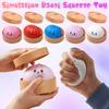 Bunte Teigtaschen-Quetschies Stressbälle Fidget Sensorikspielzeug Simulation Essen Squishies Brötchen mit Dampfgarer Knete-Knetball Geschenke