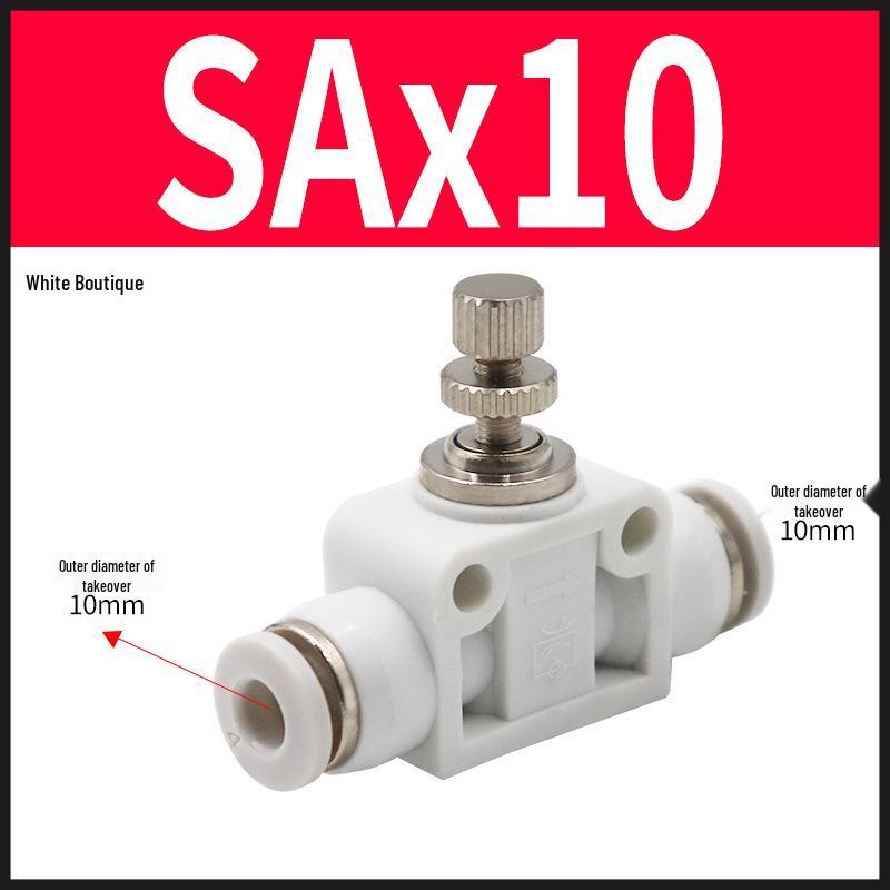 Pneumatic SA4/6/8/10 Pipe One-Way Throttle Valve Air Hose Connector
