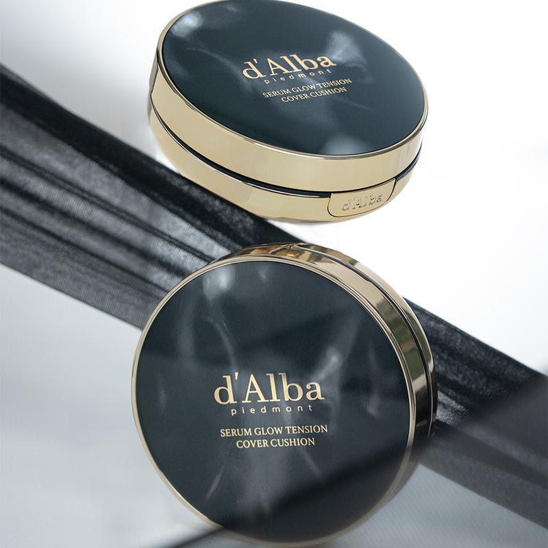 d'Alba Serum Glow Tension Cover Cushion with Refill SPF 50+ PA++++ 17g*2EA
