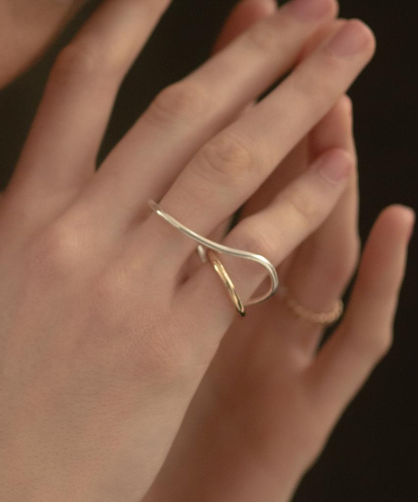 Novice Tokyo Nuance Double Finger Ring / Mix