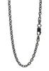 Gin No Ibushi Azuki Chain Thick Length Width Dark Silver 925 Necklace Chain Necklace Chain Sv925 Chain Only [Shinjuku Kura] 45-80cm (50cm) Approx.