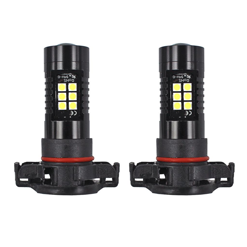 2Pcs 12V DC H16 3030 21 LED Lights White 6500K Car Fog Head Light Lamp Headlight