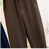 DIMANAF 2025 Autumn Winter Women Plus Size Pants Casual Lady Long Pants Thick Flocking Oversized Loose Bottoms