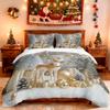 3-delige The Day of the Dead Skelet Bloemenprint Quiltset, Meerdere Maten Slaapkamer Slaapzaal Beddengoed Decoratie, Machinewas