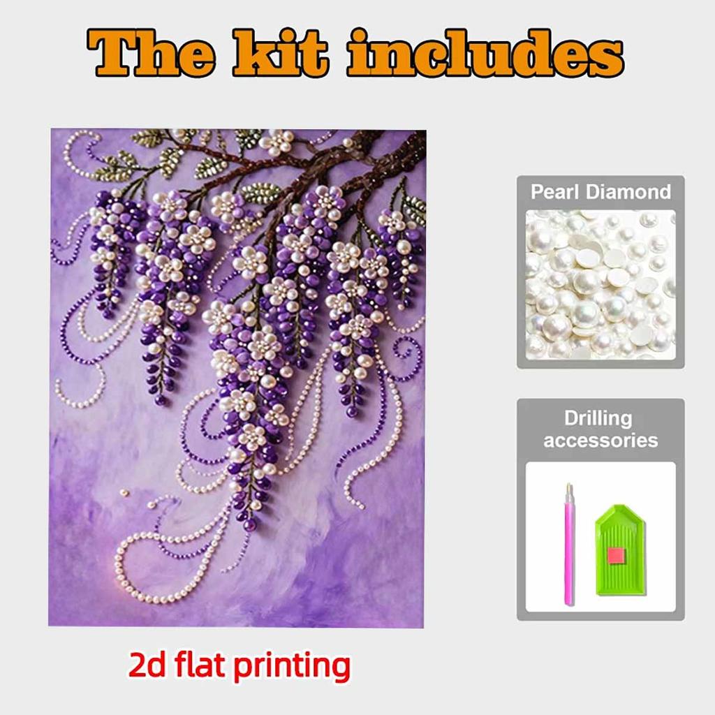 DIY Fruits Pearl Art Painting for Home Wall Decor Pearl Gem Paintings Picture Arts Craft  for Adults/Beginners Gift Idea Home Decor Without Frame