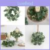 Wreath With Eucalyptus Silk Screen Technique For Home And Outdoor Decor